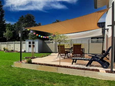 Saill ajourée - voile d'ombrage haute qualité respirante, résistante au vent