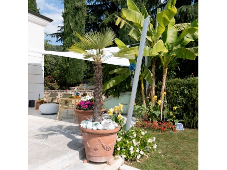 Mât Alu-SimplE Pour Voiles d'Ombrage Hauteur Variable en Aluminium