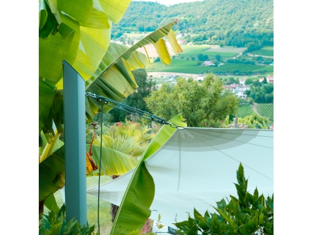 Mât Alu-SimplE Pour Voiles d'Ombrage Hauteur Variable en Aluminium