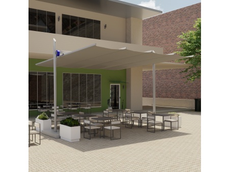 Maistra: tonnelle / pergola coulissable, rétractable et réglable en hauteur