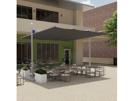 Maistra: tonnelle / pergola coulissable, rétractable et réglable en hauteur