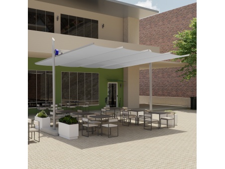 Maistra: tonnelle / pergola coulissable, rétractable et réglable en hauteur
