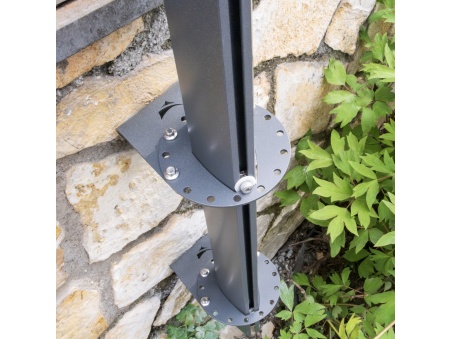 Mât Alu-SimplE Pour Voiles d'Ombrage Hauteur Variable en Aluminium