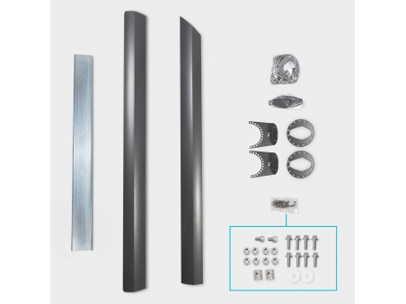 Mât Alu-SimplE Pour Voiles d'Ombrage Hauteur Variable en Aluminium