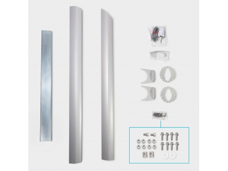 Mât Alu-SimplE Pour Voiles d'Ombrage Hauteur Variable en Aluminium