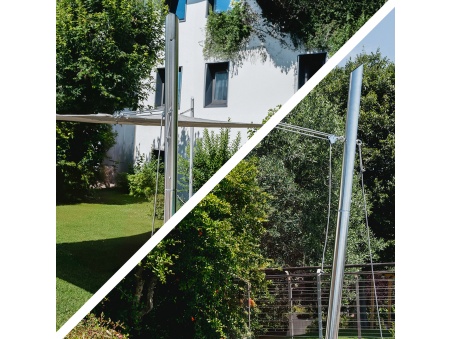 EZ Mast - Le Mât Inox 304 pour Voiles d'Ombrage