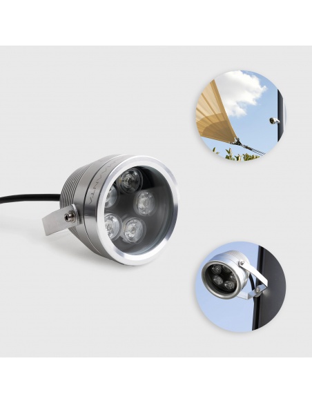 Projecteur d'extérieur pour voiles d'ombrage Easy Lamp