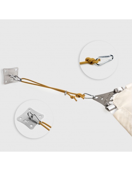 Kit d'Ancrage Paroi SimplE Avec Corde Nautique
