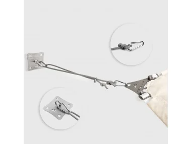 Kit Fixation Murale Corde Nautique - Fixation murale avec corde nautique