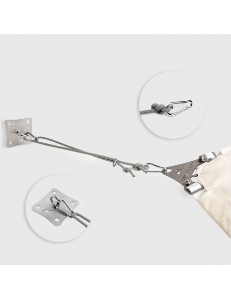 Kit d'Ancrage Paroi SimplE Avec Corde Nautique