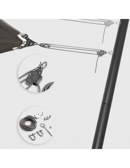 EZ Muscle x3 Pole : Kit tension voiles d'ombrage | Maanta