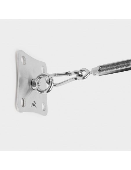 Ancrage sur paroi EZ Wall Fix avec Plaque Tendeur pour Voiles Ombrage