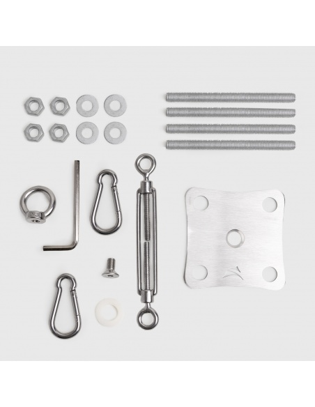 Ancrage sur paroi EZ Wall Fix avec Plaque Tendeur pour Voiles Ombrage