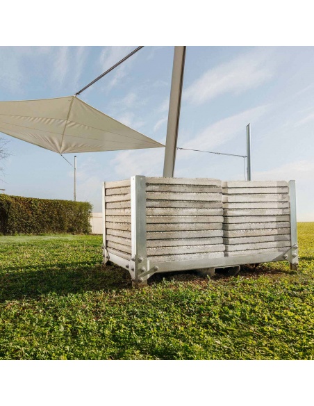 Easy Ballast : Base de Lestage pour Mâts de Voiles d'Ombrage | Maanta