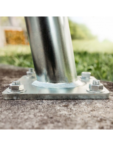 Jeu de 4 tiges filetées en acier galvanisé M12 longueur 13 cm