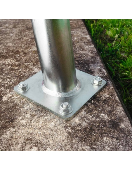 Jeu de 4 tiges filetées en acier galvanisé M12 longueur 13 cm