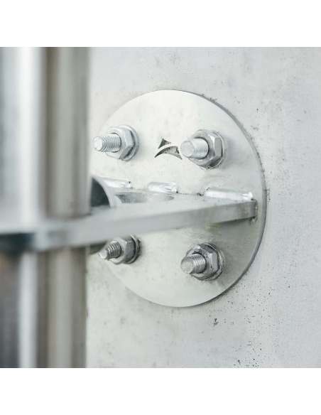 Jeu de 4 tiges filetées en acier galvanisé M12 longueur 13 cm