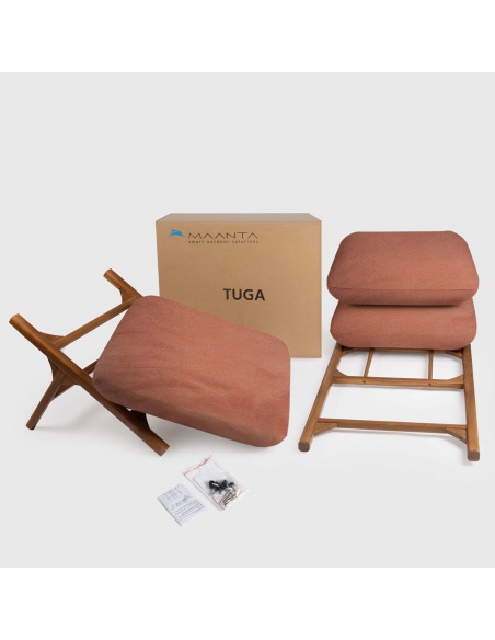 Tuga: Lit de soleil en teck avec design nautique unique