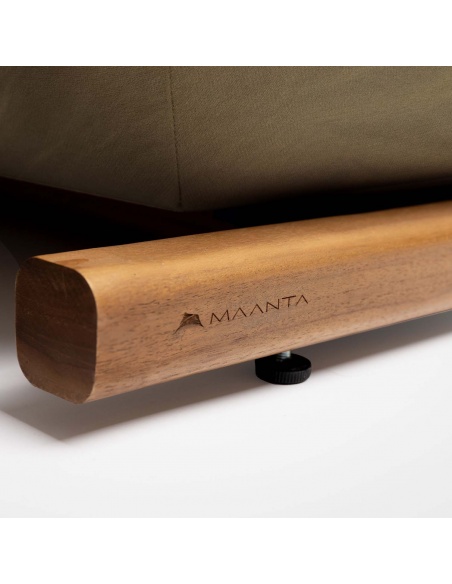 Tuga: Lit de soleil en teck avec design nautique unique