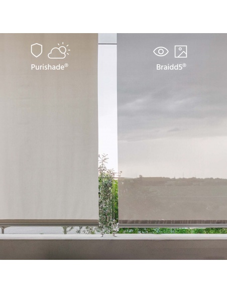 Reef Roll - Store Extérieur Vertical avec Câbles Latéraux SUR MESURE