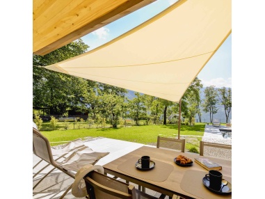 Solaria Imperméable - notre meilleure voile d'ombrage avec coupe radial