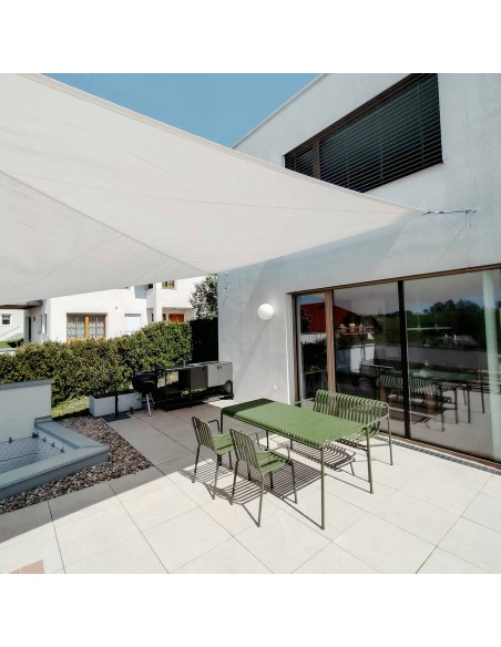 Solaria Imperméable - notre meilleure voile d'ombrage avec coupe radial
