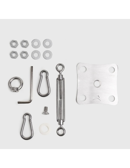 Ancrage sur paroi EZ Wall Fix avec Plaque Tendeur pour Voiles Ombrage