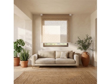 Kyma: store vertical avec plaque design ondulée