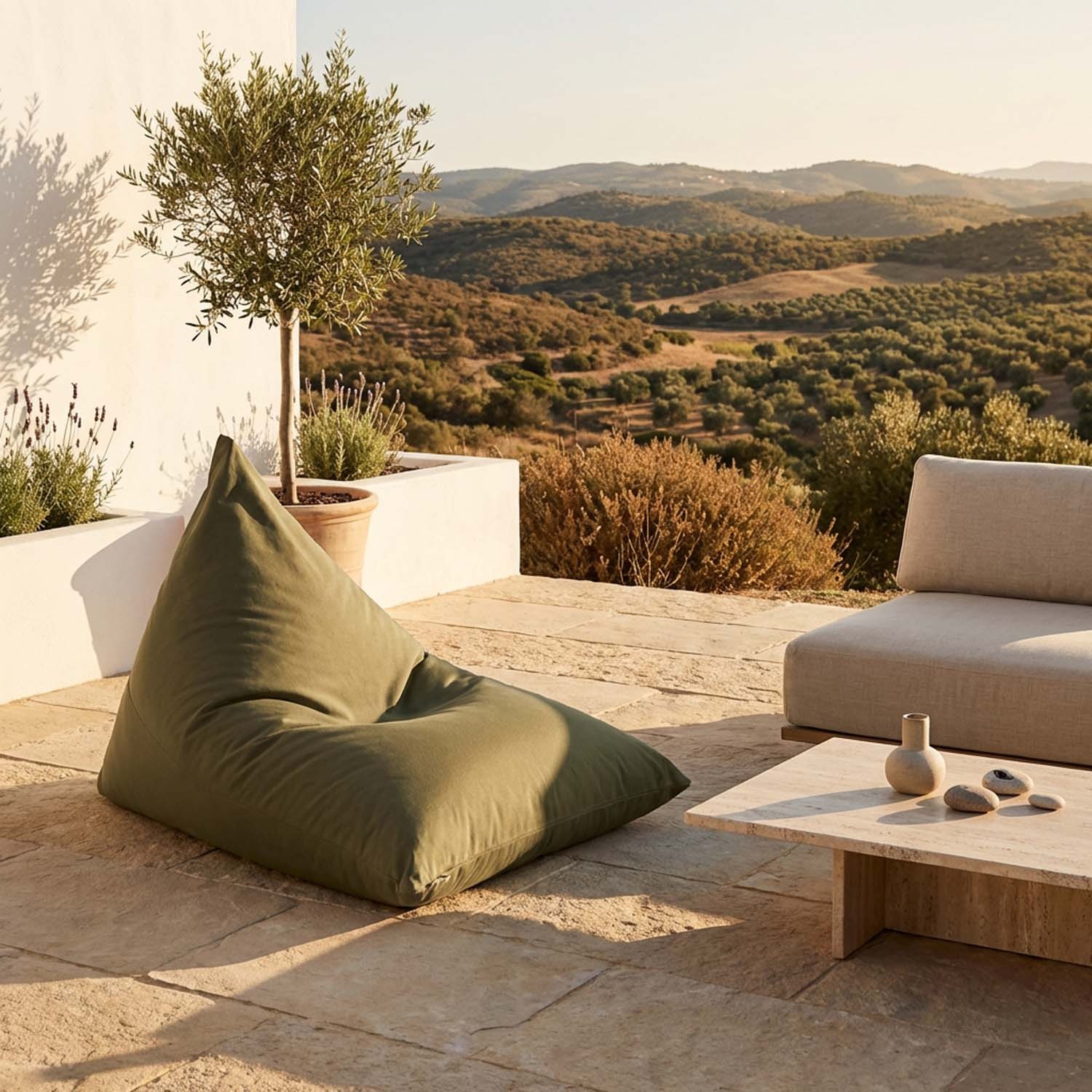 Thera: Pouf Extérieur Imperméable et Pouf Design Déhoussable 2