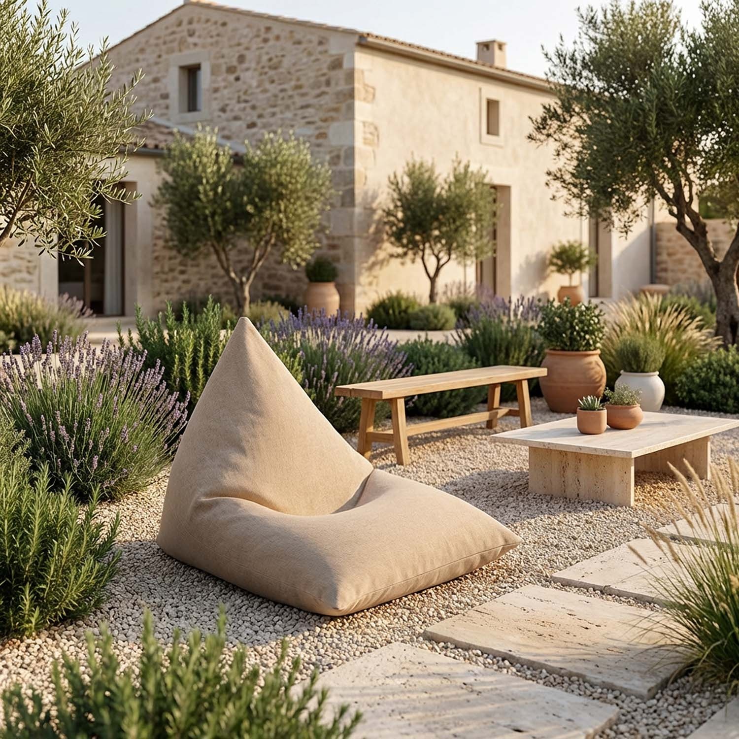 Thera: Pouf Extérieur Imperméable et Pouf Design Déhoussable 2