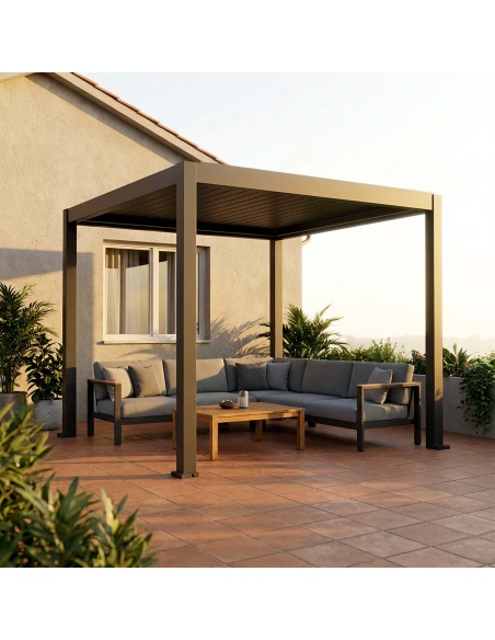 Lyra T6: Pergola bioclimatique avec 6 technologies uniques