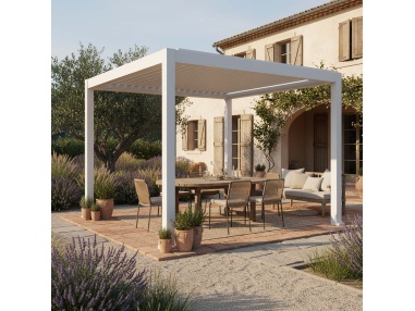Lyra T6: Pergola bioclimatique avec 6 technologies uniques