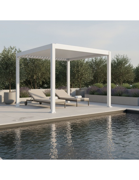 Lyra T6: Pergola bioclimatique avec 6 technologies uniques