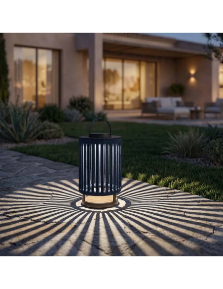 Marinea : Lampe d’extérieur en corde tressée