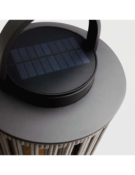 Marinea : Lampe d’extérieur en corde tressée