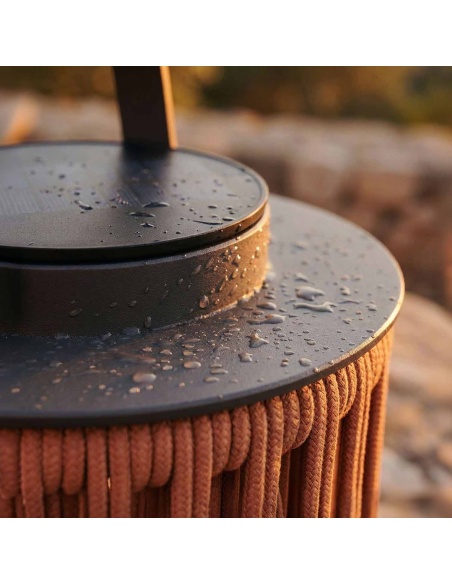 Marinea : Lampe d’extérieur en corde tressée