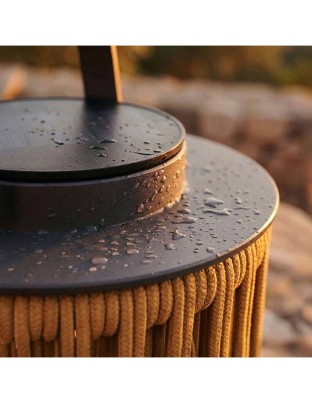 Marinea : Lampe d’extérieur en corde tressée