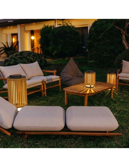 Marinea : Lampe d’extérieur en corde tressée