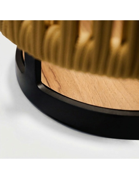 Marinea : Lampe d’extérieur en corde tressée