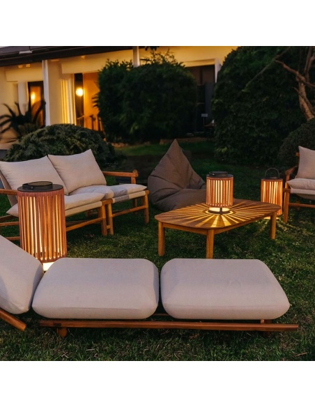 Marinea : Lampe d’extérieur en corde tressée