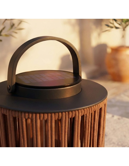 Marinea : Lampe d’extérieur en corde tressée