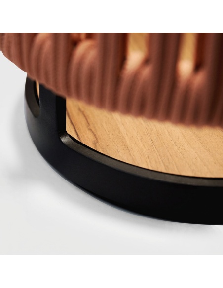 Marinea : Lampe d’extérieur en corde tressée