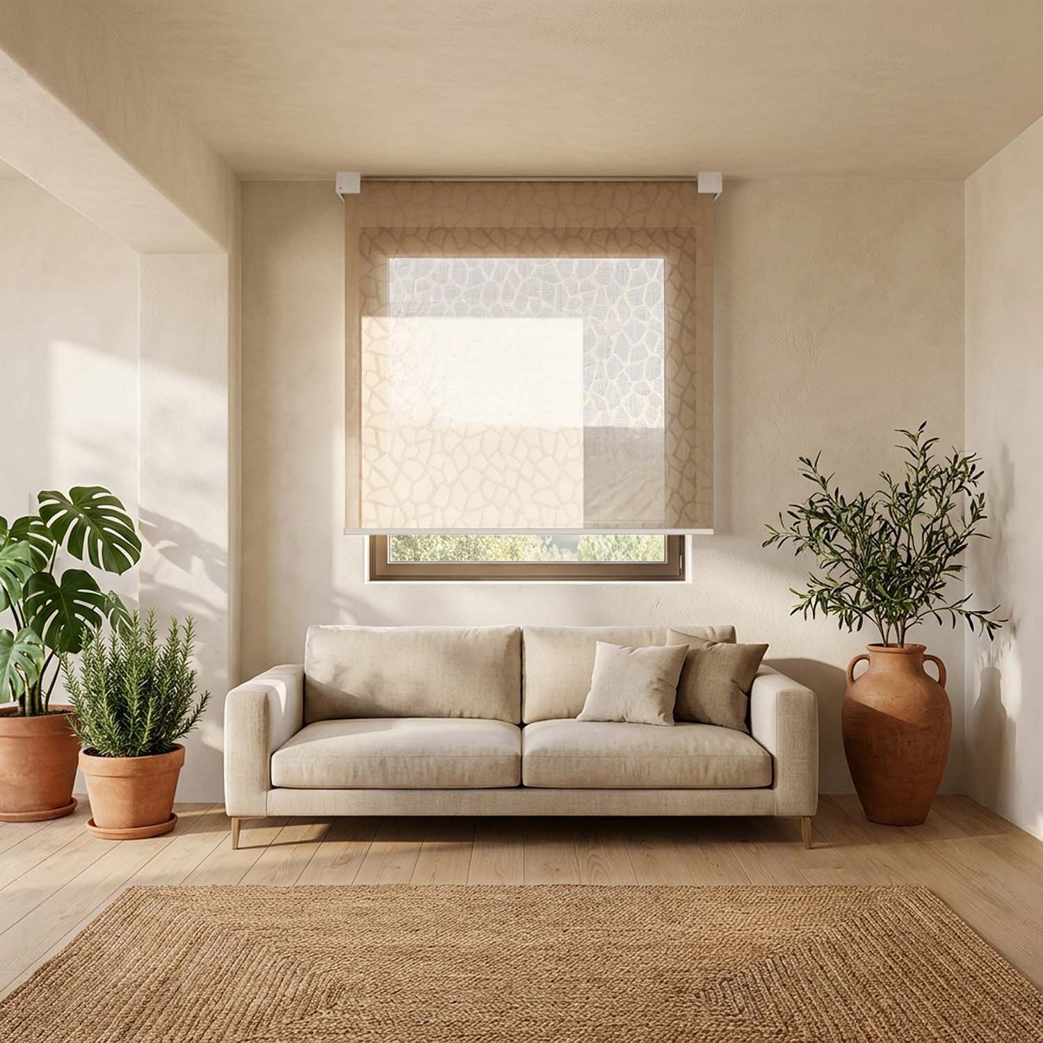 Kyma: store vertical avec plaque design ondulée 2