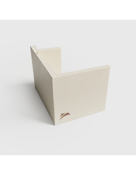 Recta: store vertical avec plaque design géométrique