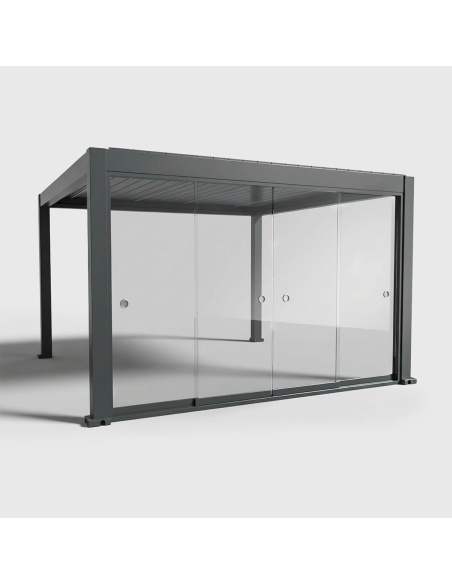 Vitrages coulissants pour Lyra T6 - Pergola fermée avec vitrage