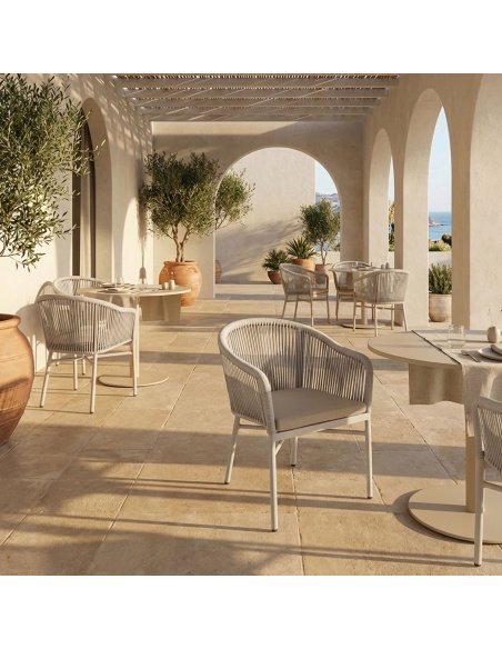 Liara : Chaise d'Extérieur en Corde Oléfin Anti-UV