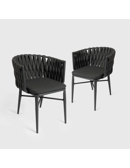 Torcea : Chaise de Jardin en Corde Plate Large