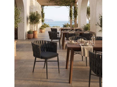 Torcea : Chaise de Jardin en Corde Plate Large