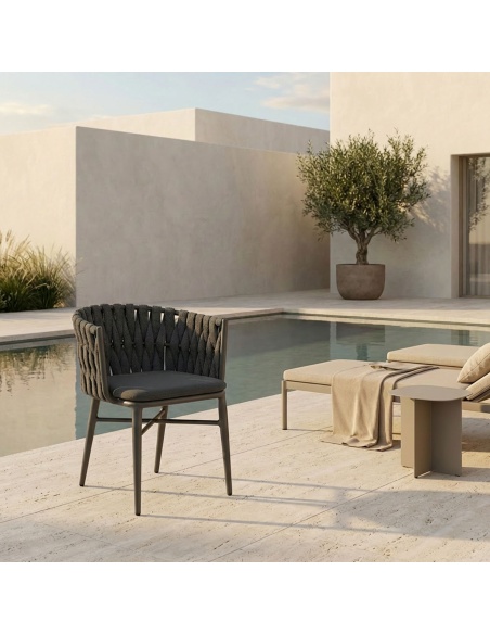 Torcea : Chaise de Jardin en Corde Plate Large