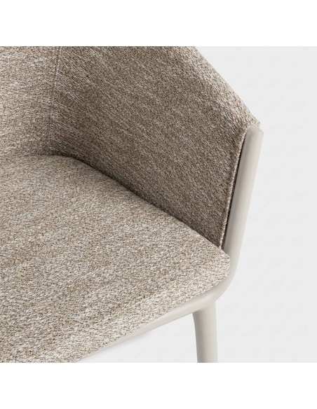 Mitara : Fauteuil de Repas Outdoor en Tissu Teint dans la Masse